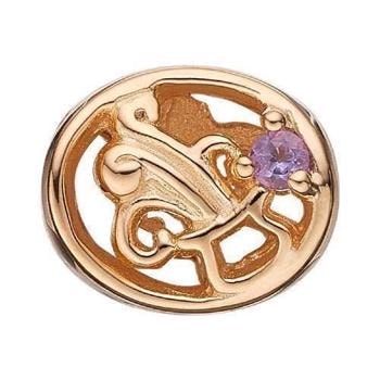 Christina Forgyldt sølv Vandmanden Vandmanden med lilla Amethyst, model 623-G54 køb det billigst hos Guldsmykket.dk her